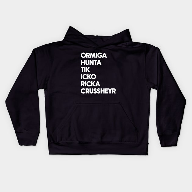 Bad Batch - Omega's Accent - White Letter Kids Hoodie by The Max Rebo Brand